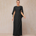 Customized Elegant A Line Chiffon Mother of Dresses O Neck Formal Evening Gowns Appliques Bridal Party vestido invitada boda