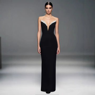 Arrival Women Sexy Off the Shoulder Bandage Bodycon Long Dress Elegant Evening Party Cocktail Fashion Birthday Dress