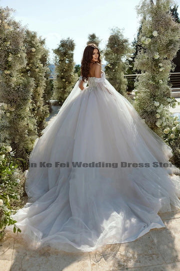 Boho Wedding Dresses Beach Sweetheart Lace Appliques Bride Gowns Robe De Mariee Garden 2023 Princess Dance Party Vestido Novia