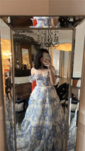 Amanda Lace Embroidery A-line Prom Dress Sweetheart Puff Sleeve Elegant Sheath Tulle vestidos de festa