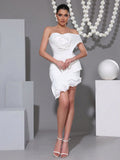 2025 Summer New Women's Black Strapless Diamond 3D Flower Mini Sexy Boutique Celebrity Cocktail Party Bandage Dress