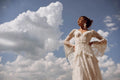 Bohemia Vintage Wedding Dresses For Women V-Neck Backless Bridal Gowns Flare Sleeves Lace Robes Vestidos De Novia