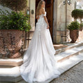 Beautiful Dress Vestidos De Novia Charming Off-Shoulder Wedding Dress Lace Applique A-Line Tulle Bridal Gown Robe de mariée