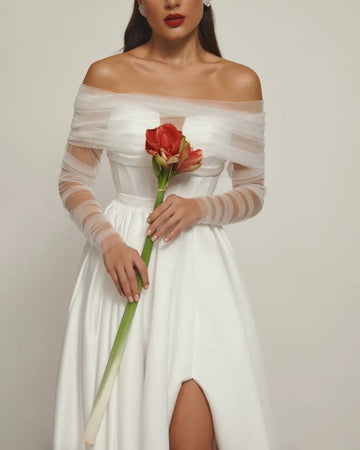 Sweatheart Dress Train Vestido De Novia Bow Bridal Gown Skirt Wedding Dress Court Train Dress Satin