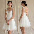 Short Wedding Dress with Sleeves for a Chic and Sophisticated Look