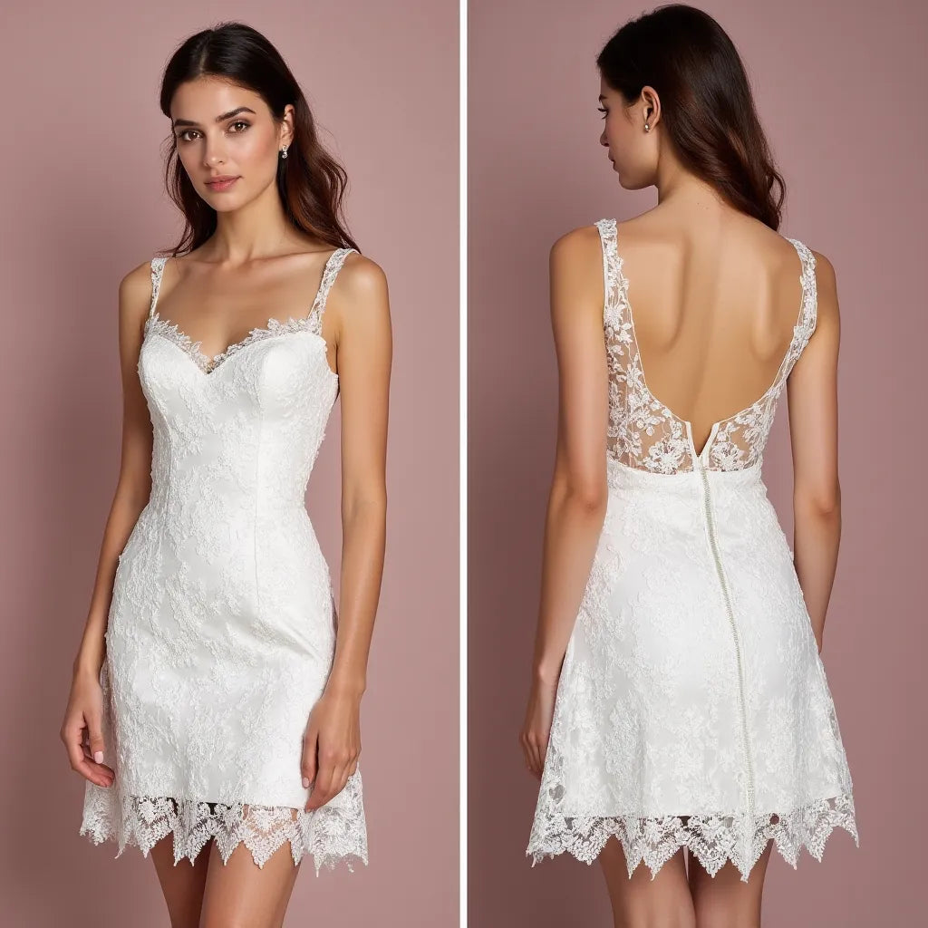 Short Wedding Dress with Timeless Style for Minimalist Brides