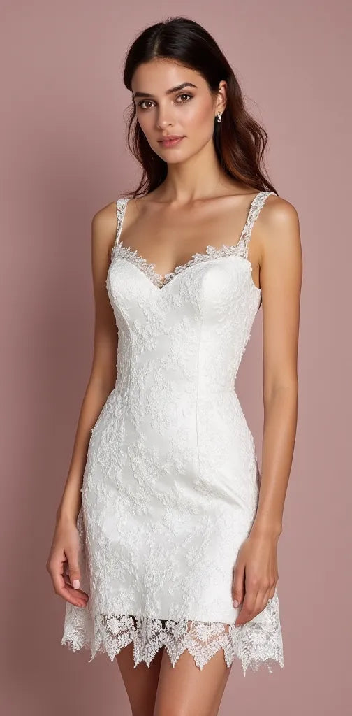 Short Wedding Dress with Timeless Style for Minimalist Brides