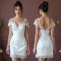 Short Wedding Dress for Second Weddings and Reception Celebrations