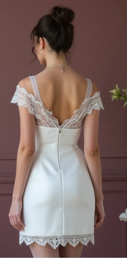 Short Wedding Dress for Second Weddings and Reception Celebrations