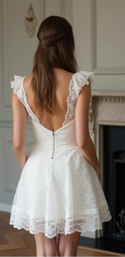 Short Wedding Dress with a Playful Flair for Fun and Stylish Brides