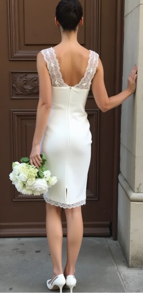 Mini Wedding Dress for a Sophisticated Yet Playful Bridal Look