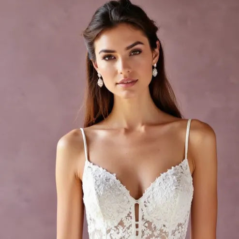 Mini Short Wedding Dress with a Timeless and Minimalist Aesthetic