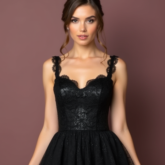 Chic Black Evening Dress & Prom Gown with Long Sleeves for a Sophisticated Style