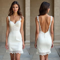 Mini Short Wedding Dress with a Romantic Silhouette for Modern Brides