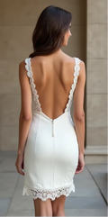 Mini Short Wedding Dress with a Romantic Silhouette for Modern Brides
