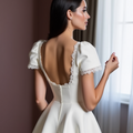 Boho Short Wedding Dress and Mini Dress with a Relaxed Fit for Effortless Style