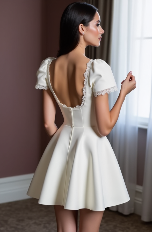 Boho Short Wedding Dress and Mini Dress with a Relaxed Fit for Effortless Style