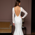 Timeless White A-Line Wedding Dress with Elegant Embellishments for a Glamorous Look