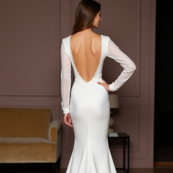 Timeless White A-Line Wedding Dress with Elegant Embellishments for a Glamorous Look