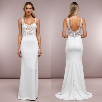 Romantic White A-Line Bridal Gown with Sweetheart Neckline and Floral Lace Details