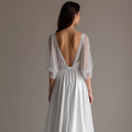 Classic Grey Evening Dress & Prom Dress with Bold Train for Maximum Drama