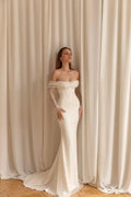 Modern Sexy Mermaid Wedding Dress Glitter Shiny Tulle Long Sleeveless For Women Bridal Gowns Vestido De Noiva
