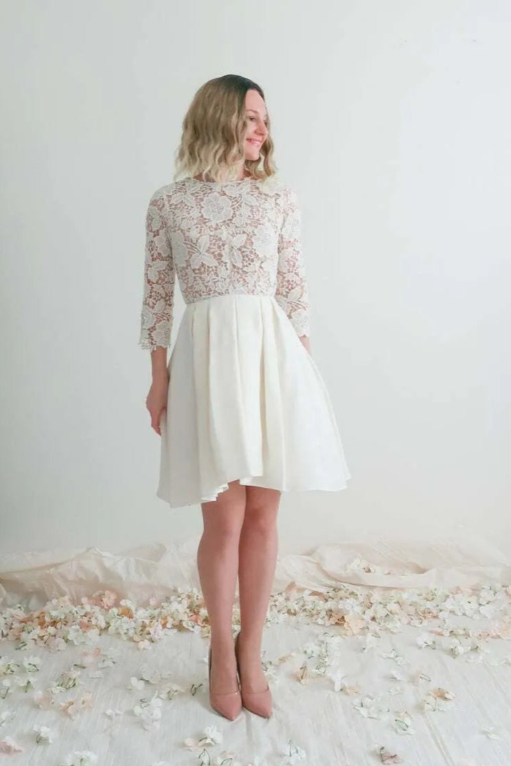 Silk and Lace Wedding Dress Satin Modern Princess Bridal Mermaid Vestido De Novia Gown Bow Satin Court Train