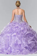 Sparkly Sequins Sweetheart Ball Gown Quinceanera Dresses 15 Party Beaded Organza Special Occasion Princess Birthday Gowns