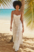 Dreamy A-line Weeding Dress Simple Sleeveless Bride Robe Elegant Appliques Floor-length Bridal Dresses Vestidos De Novia