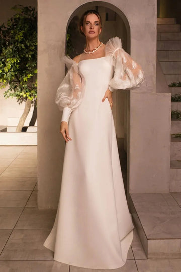 Dubai Satin Wedding Dresses For Women Sweetheart Sweep Train Bride Dress Princess A Line Formal Bridal Gowns Custom Color