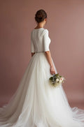 Luxury White Princess Wedding Gown for Brides Who Love Royal Elegance