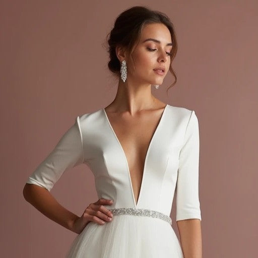 Luxury White Princess Wedding Gown for Brides Who Love Royal Elegance