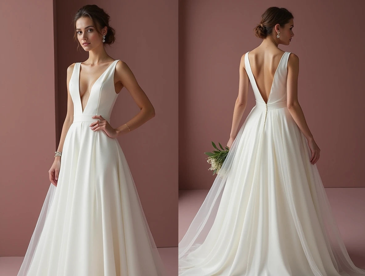 Fairytale White Princess Wedding Dress with Intricate Lace Details