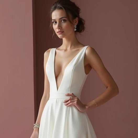 Fairytale White Princess Wedding Dress with Intricate Lace Details