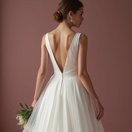 Fairytale White Princess Wedding Dress with Intricate Lace Details