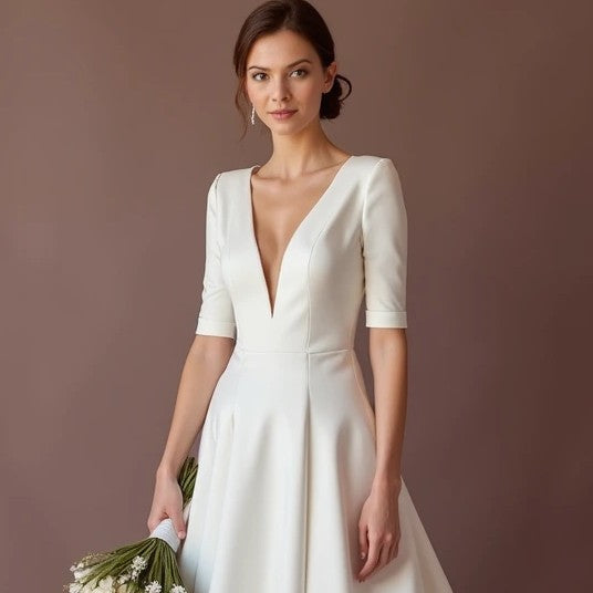 Elegant White Princess Wedding Dress for Brides Who Want a Regal Aesthetic