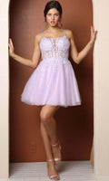 Amanda Fairy Mini Vestido De Novia Sweet Lace Embroid Prom Gown Spaghetti Strap Prom Dress Princess Short
