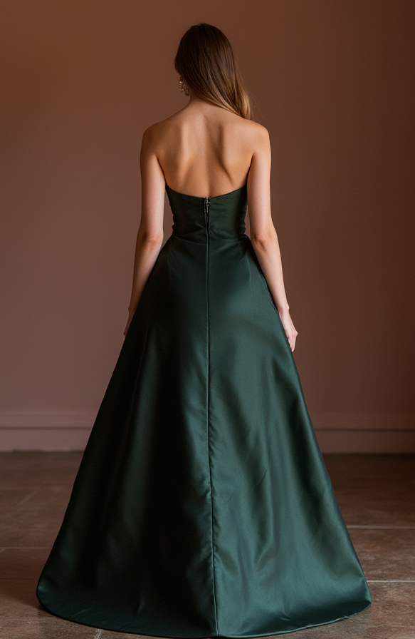 Bold Balck Evening Dress & Prom Dress with Sculpted Corset for an Hourglass Fit