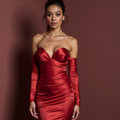 Modern Red Evening Dress & Prom Dress with High-Low Hem for a Chic Appeal