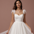 Glamorous White Princess Ball Gown Wedding Dress for a Statement Bridal Look