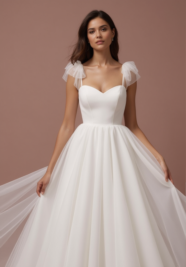 Glamorous White Princess Ball Gown Wedding Dress for a Statement Bridal Look