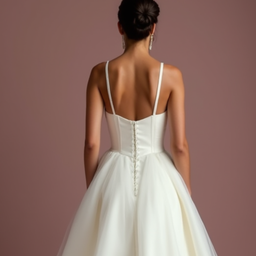 Romantic White Princess Wedding Dress with Layers of Tulle for a Dreamy Look
