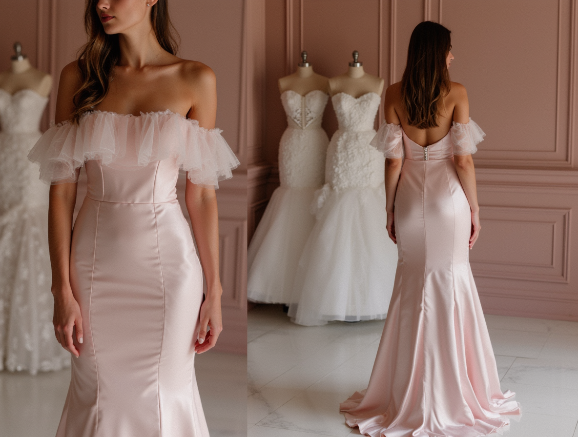 Trendy Pink Evening Dress & Prom Dress with Neon Hues for a Modern Look