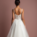 Classic White Princess Wedding Gown with Pearl Embellishments for Elegance