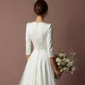 Regal White Princess Wedding Gown with a Chapel Train for a Majestic Look