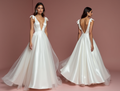 Luxurious White Princess Ball Gown Wedding Dress with a Royal Touch