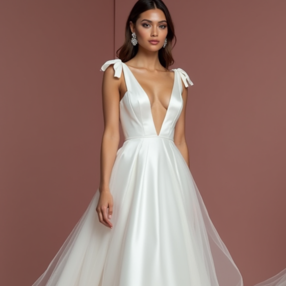 Luxurious White Princess Ball Gown Wedding Dress with a Royal Touch