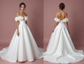 Classic White Princess Wedding Dress with Glitter Tulle and Romantic Lace Appliqué