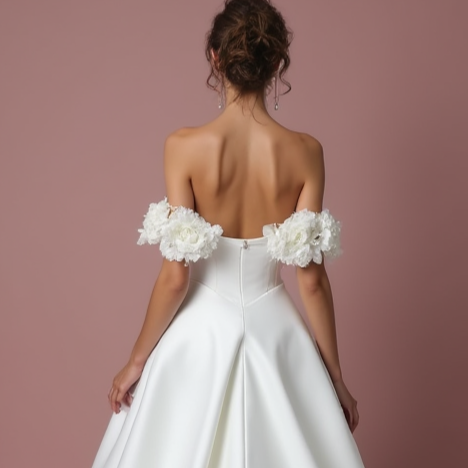 Classic White Princess Wedding Dress with Glitter Tulle and Romantic Lace Appliqué