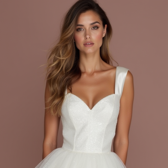 Stylish White Mini Short Wedding Dress with a Cowl Neckline for a Modern and Chic Look